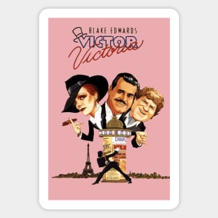 Victor VIctoria Musical Poster Sticker